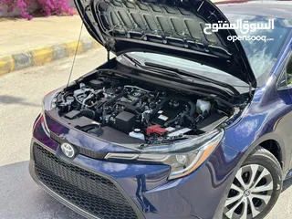 4 تويوتا كورولا هايبرد (( 2022 )) بطارية ليثيووم  فحص كامل 7 جيد قمة الفخااامة