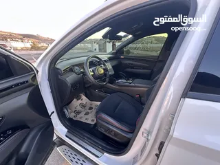  14 هونداي توسان N-Line    2023/ فل الفل بدون فتحة سقف بانوراما  فل مسكر