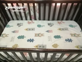  1 Baby Cot - Wooden for Sale