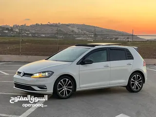  10 فولكسواجن جولف TSI 2019 اتوماتيك ماتور 1500 فل الفل فتحة  سقف بانوراما
