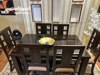  2 طاولة سفرة مع كراسب