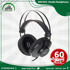  1 AKG K52 Studio Headphones سماعة ستديو