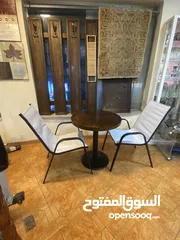  3 طاوله مع كراسي عدد 2 بسعر 60 و طاوله مع 6 كراسي بسعر160