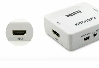  3 AV to HDMI Converter   محول صوت وصورة بجودة 1080 وبسرعة تردد نقل سريعة