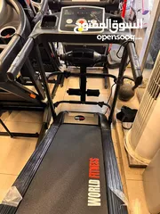  2 جهاز ركض كهربائي جديد كفاله ثلاث سنوات world fitness w9400