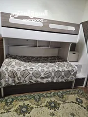  2 تخت خشب طابقين للبيع
