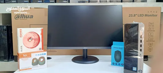  1 كمبيوترات مع شاشات 24 انش جديده HP AMD RYZEN PRO3 بمواصفات قويه جدا وبسعر مغري فقط