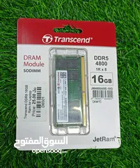  1 TRANSCEND DDR5 16GB RAM FOR LAPTOP