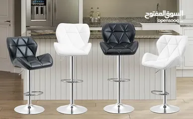  1 كراسي بار قابلة للتعديل، كرسي طعام للمطبخ، كرسي صالة صالة مربع للجزيرة، كراسي طاولة للمطبخ وغرفة الم