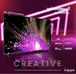  1 شاشة جي جارد ذكية  LED مقاس 32 بوصة بتقنية  صوت دولبي Creative من نيوتن ستورز nw38