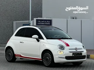  1 FIAT-500 2018 GCC ORGINAL PAINT // ACCIDENT FREE // PERFECT CONDITION