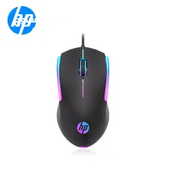  4 ماوس جيمنج اتش بي سلكي أر جي بي ملون HP M160 RGB USB WIRED GAMING MOUSE