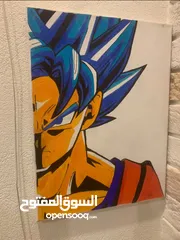  1 Goku Super Saiyan Painting 40x30cm