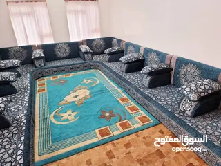  1 مجلس عربي ارتفاع 20 × 25 طوله كامل 15 متر // 3 زوايا