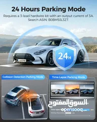  7 AZDOME PG17 12" WiFi Mirror Dash Cam 4K Front and 1080P Rear View Mirror Camera