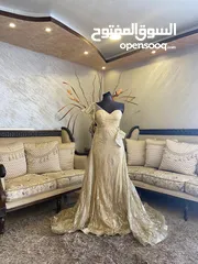  1 فستان سهره لبسه واحده للبيع بنصف السعر