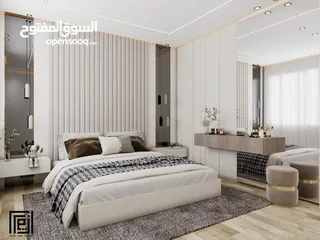  21 شقة مميزة بإطلالة مميزة مشطبة لغاية القصارة مع تصميم ديكور داخلي