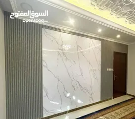  2 ديكورات بديل الرخام والخشب للواجهات