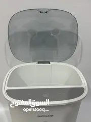  16 بيتوانت جهاز اطعام ذكي للحيوانات الاليفة سعة 4.3 لتر مع كاميرا ورؤية ليلية، ابيض، مستعمل شبه جديد.