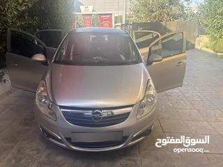  6 اوبل كورسا 2008 السيارة بحالة جيد جداً