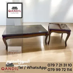  1 طقم طاولات وسط زان