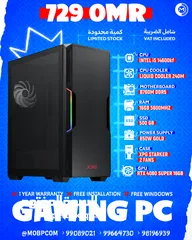  1 GAMING PC" i5 14600KF , RTX 4080 Super , 16GB RAM , 500GB SSD" - جيمينج بي سي !