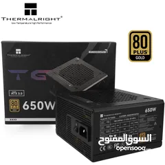  1 باور سبلاي - مزود طاقه لأجهزة الجيمنج بسعة 650 واط من شركة ثيرمال رايت THERMALRIGHT 650W 80+ GOLD