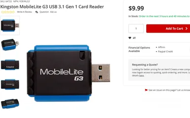  6 Kingstone card reader G3