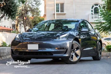  1 تيسلا model 3  tesla 2023 ستاندر  فحص كامل بحاله الوكاله  لون فيراني