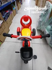  5 بسكليت أطفال جديد.... أشكال جميله.... هيكل معدن قوي...سعر جمله ب 19.99 دينار واصل