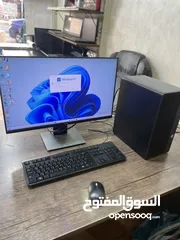  2 كمبيوتر Core i7 جيل ثامن مع شاشة كبيره 24 انش اصليه