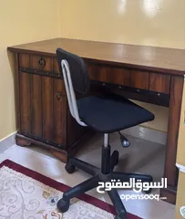  3 مكتب متكامل مع الكرسي