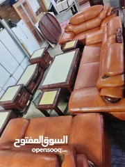  1 كنب جلد 7 مقاعد فاخر