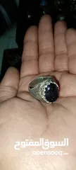  5 خواتم فضة مرصعة بأحجار كريمه اصليه