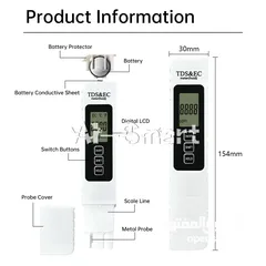  12 Water Quality Detection Pen Household Drinking Water TDS / EC / TEMP Test Meter - 20 JD