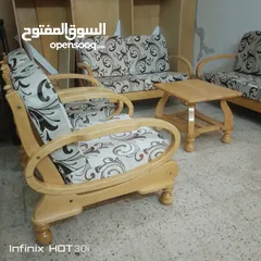  1 طقم مورس ماليزي خشي زان 7 مقاعد