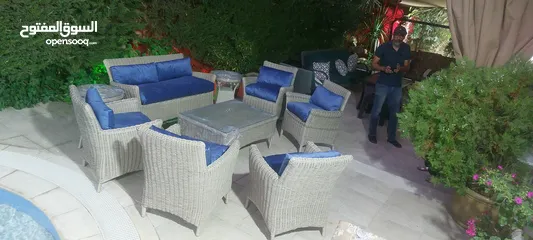  26 أحدث وأجمل اطقم رتان وخيزران واثاث المعدنيه والمرجيح ودكورات