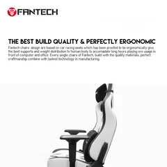  8 FANTECH ALPHA GC-283 GAMING CHAIR - BLACK كرسي فانتيك الالفضل لون اسود فخم طبي
