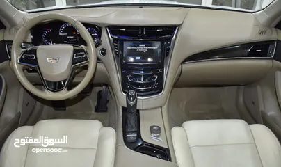  14 Cadillac CTS 3.6 ( 2016 Model ) in White Color GCC Specs