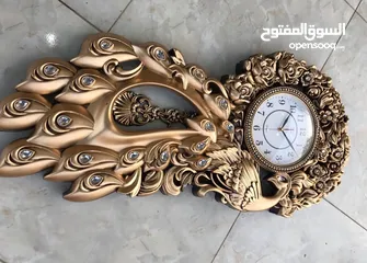  1 ساعة جدارية  حجم كبير سعر 10 الف فقط