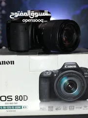  1 كامرة كانون 80d canon نظافة 99‎%‎