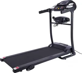  6 جهاز مشي كهربائي منزلي من نوع TECHNO FITNESS بحالة شبه جديدة-متعدد الوضائف مع شاشة رقمية وجهاز تدليك