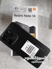  1 Redmi Note 14 Midnight Black  يوجد كفالة لمدة سنة