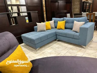  7 طقم كنب full modern كوالتي عالي    مصنوع من أجود أنواع خشب السويد  ، اسفنج ضغط عالي ، قماش شا