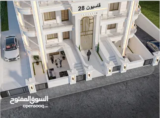  7 شقة فاخرة جداً ارضية دبلكس بمساحة255م في اربد شارع البتراء