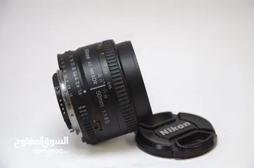  2 عدسة نيكون  Nikon AF NIKKOR 50mm f/1.8D Lens