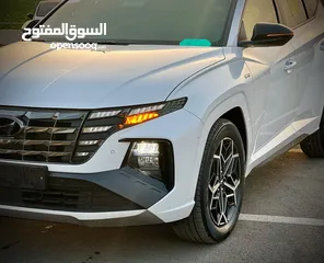  1 هونداي توسان  N-LINE  فل بدون فتحة  2x4 ///240Hp بنزين + كهرباء  2022/ ( Haybrid) 1600cc