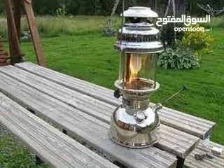  3 مصباح شمبر شنبر كاز  لوكس فانوس تدفئه و اناره واسعه تحفه انتيك ستانلس ستيل  هندي  دفا  اقتصادي حجم ك