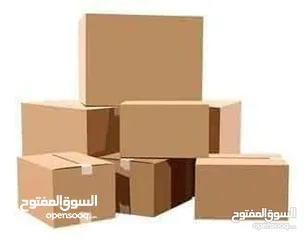  2 كراتين فارغة للبيع للشحن والترحيل البضائع في عمان