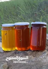  1 عسل طبيعي 100% سدر حمضي جبلي  ومضمون وشمع بالعسل وغداء الملكات